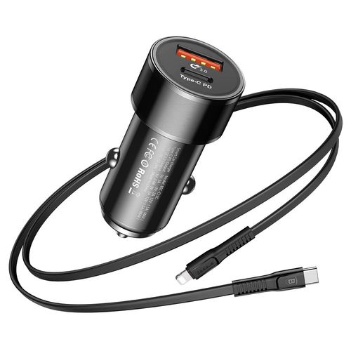 BASEUS ŁADOWARKA SAMOCHODOWA IPHONE X 8 PLUS USB-C PD na Arena.pl
