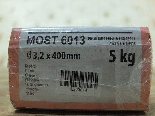 Elektrody spawalnicze MOST 6013 różowe Ø3,2x400mm 5kg na Arena.pl