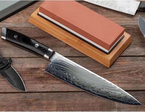 OSEŁKA DWUSTRONNA OSTRZENIE KAMIEŃ Wodny ZESTAW Ostrzałka do noży na Arena.pl