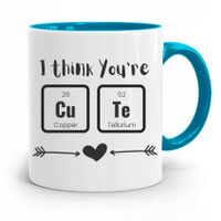 Kubek Błękitny Na Walentynki You're Cute Z Nadrukiem Ze Zdjęciem