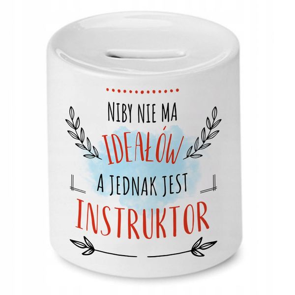 Skarbonka Dla Instruktora Na Urodziny Na Prezent Z Nadrukiem Ze Zdjęciem zdjęcie 1