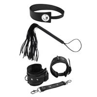 komplet bdsm - kajdanki, pejcz, choker ekskluzywny zestaw erotyczny