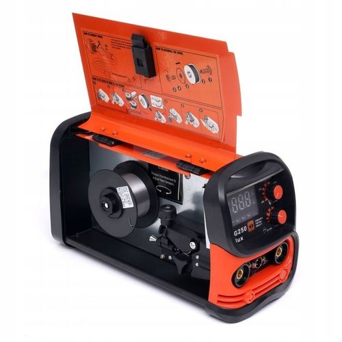 SPAWARKA MIGOMAT BEZGAZOWY INWERTOROWY FLUX MIG MAG MMA 250A EURO LCD na Arena.pl