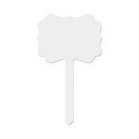 Tabliczka ogrodowa 10 x 17 cm z MDF-u do sublimacji - rozeta