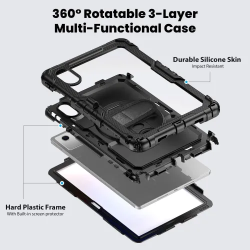 etui tech-protect solid na lenovo idea tab 11.0 tb-336 - czarne na Arena.pl