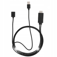 USB ŻEŃSKI NA HDMI MĘSKI KABEL ADAPTERA HDTV 2 W 1 1080P DO IPHONE