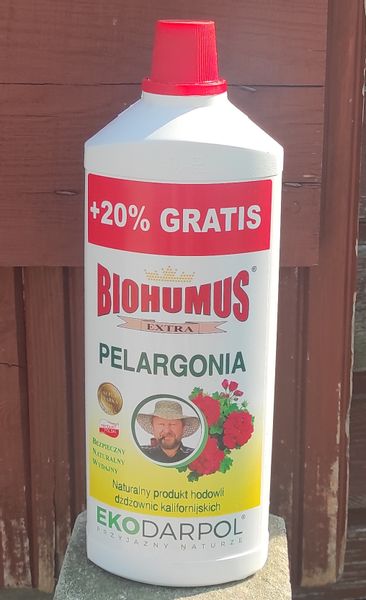 Biohumus extra pelargonia 1 l Ekodarpol zdjęcie 1