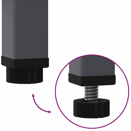 Podwyższona doniczka ogrodowa Antracyt 100 x 26 x 82 cm Stal na Arena.pl