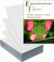 Ulotki A5 reklamowe firmowe 100 szt wiele wzorów do wyboru KWIACIARNIA