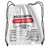 Plecak Policjantki Sportowy Szkolny Worek Torba Z Nadrukiem Ze Zdjęciem
