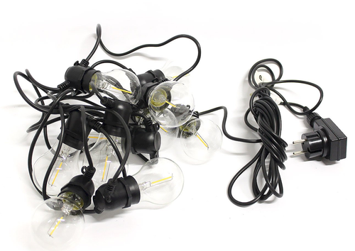 Lampki ogrodowe 10 LED, żarówki białe na Arena.pl