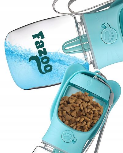 Butelka na Wodę Karmę dla Psa Poidło 2w1 Bidon Turystyczny Miseczka Podróż na Arena.pl