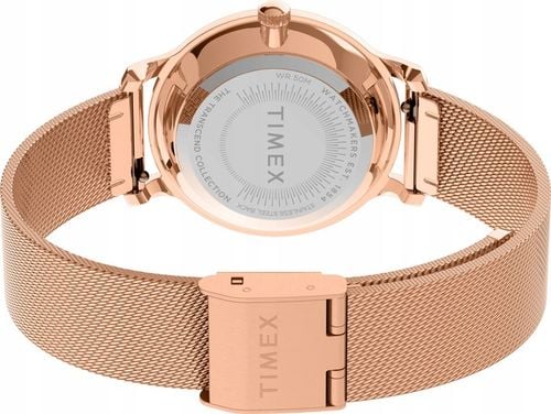 Zegarek damski złoty Timex bransoletka z dodatkową biżuterią w zestawie na Arena.pl