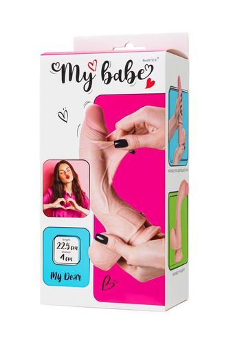 Dildo My Babe By Realstick My Dear, Flesh,Tpe, 22,5Cm na Arena.pl
