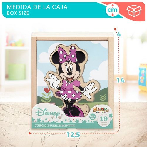 Drewniane Puzzle dla Dzieci Disney + 2 lat 19 Części (12 Sztuk) na Arena.pl