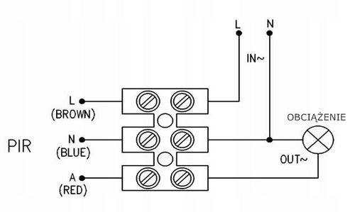 ŚCIENNY CZUJNIK RUCHU ZMIERZCHU PIR ZEWNĘTRZNY LED NATYNKOWY CZUJKA SENSOR na Arena.pl