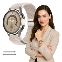 Pasek do Huawei Watch GT 5 Pro 42mm opaska beżowy z teleskopami KOLORY 18mm