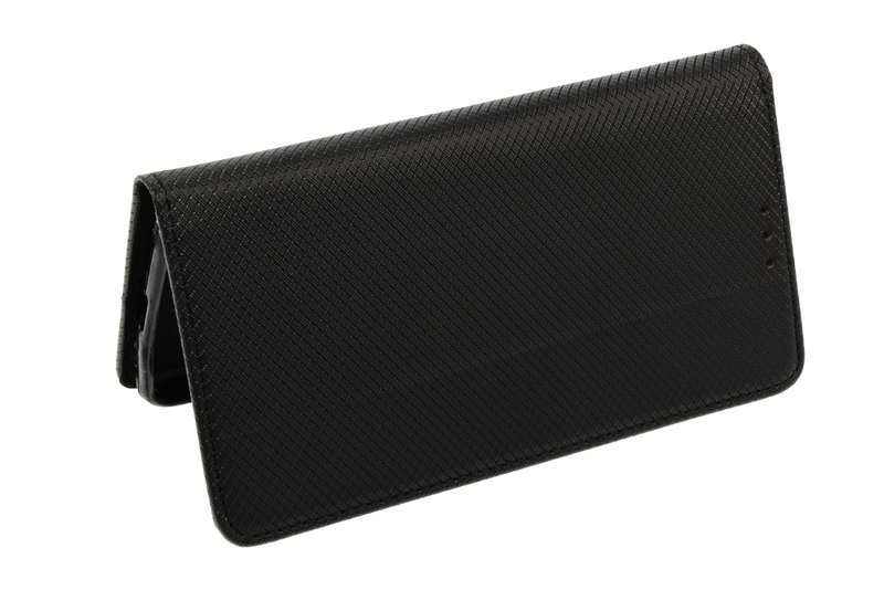 Etui Flip Magnet  Huawei P8 Lite 2017 Czarny zdjęcie 4
