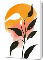 Obraz 40x60cm Półksiężyc Minimalistyczny , Wnętrza Styl Skandynawski, Boho