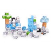 KLOCKI MAGNETYCZNE KONSTRUKCYJNE ZIMOWE 97 ELEMENTÓW DLA DZIECI