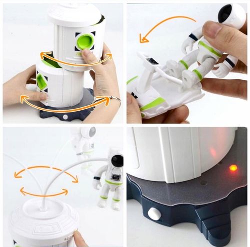 Zestaw Stacja Kosmiczna Wahadłowiec Łazik Figurki Astronautów dla dzieci 3+ na Arena.pl