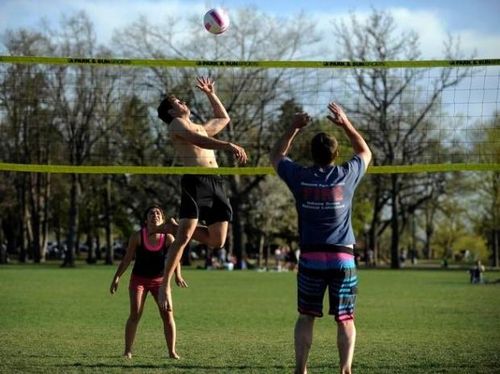 SIATKA do SIATKÓWKI BADMINTONA zestaw do gry plażowej słupki DUNLOP na Arena.pl