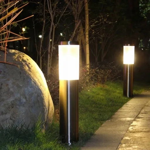 Lampa ogrodowa stojąca słupek do LED E27 65cm zdjęcie 5