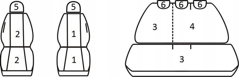 Pokrowce miarowe do Ford Fusion (2002-2013r) zdjęcie 2