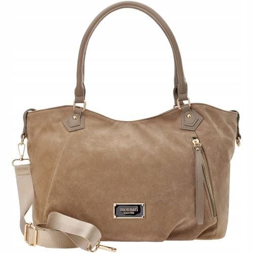 Monnari Torba Worek Luźna Torebka Zamszowa Miękka Shopperka Na Ramię na Arena.pl