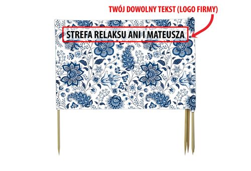 PARAWAN PLAŻOWY Porcelana z indywidualnym napisem 5 PANELI 71.5 na Arena.pl