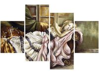 120CM 80CM ZEGAR 4 ELEM UCIECZKA MARZENIA OBRAZ ŚCIENNY