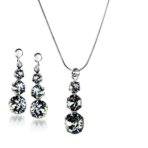 komplet srebro elementy Swarovski® na Arena.pl