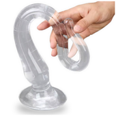 Sonda korek analny mega długi przeźroczysty 50 cm z miarką dildo sex gadżet