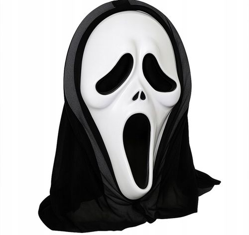 STRÓJ KOSTIUM HALLOWEEN MASKA KRZYK ŚMIERĆ PELERYNA DLA DOROSŁYCH na Arena.pl