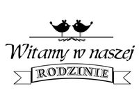 60X40CM WITAMY NASZEJ RODZINIE OBRAZ DRUK