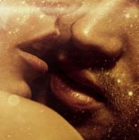 FOTOTAPETA ZAKOCHANI KOBIETA MĘŻCZYZNA USTA