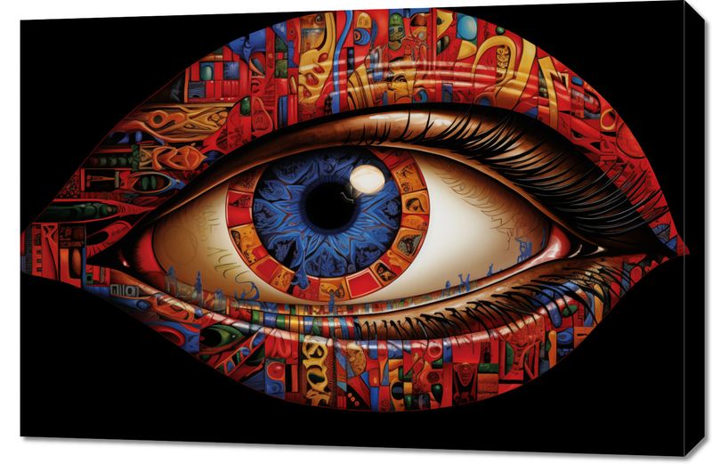 Obraz 90x60cm W Oku Obserwatora zdjęcie 1