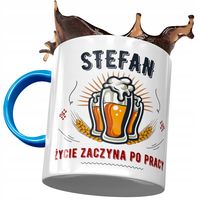 Kubek Błękitny Dla Stefana Męża Kolegi Prezent Z Nadrukiem Ze Zdjęciem