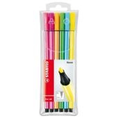 CIENKOPISY STABILO PEN 68 NEON ETUI 6 KOLORÓW 4006381132503