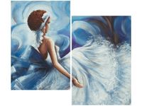 80X70CM KOBIETA TAŃCU DUO OBRAZ
