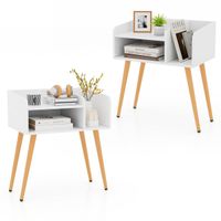 Stolik Costway 50 x 32 x 58cm biały
