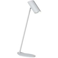 Biała lampka stojąca Hester 19600/01/31 tuba z regulacją na biurko