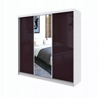 Szafa Przesuwna PARIS 250cm z lustrem fioletowa