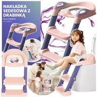 nakładka na sedes z drabinką dla dzieci miękkie siedzenie wc