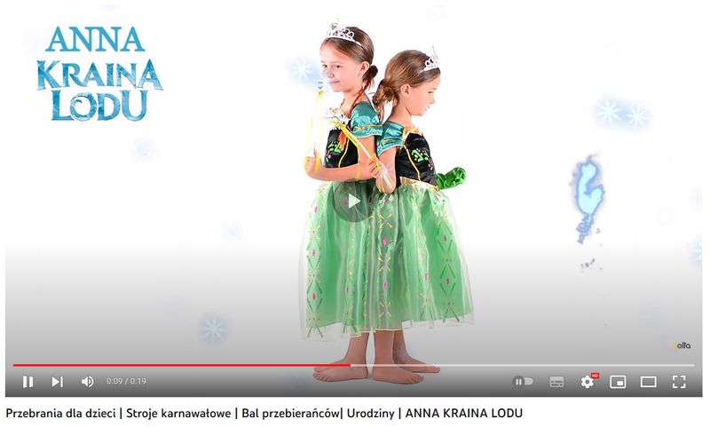 Przebranie Anna Kraina Lodu rozmiar 142 zdjęcie 9
