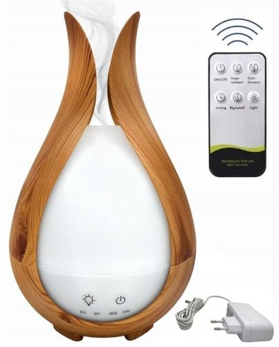 NAWILŻACZ POWIETRZA DYFUZOR ZAPACHOWY AROMATERAPIA LAMPKA NOCNA + na Arena.pl