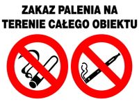ZI-48 znak ZAKAZ PALENIA na terenie całego obiektu