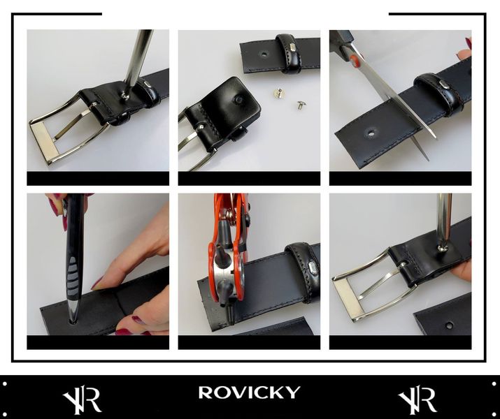 pasek męski wąski  rv-042277-105-pur zdjęcie 8