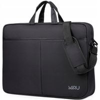 TORBA NA LAPTOPA 17,3" BIZNESOWA CZARNA DUŻA POJEMNA, LEKKA TECZKA NA RAMIĘ