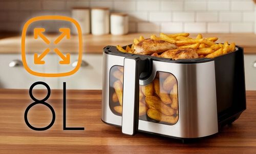 FRYTKOWNICA BEZTŁUSZCZOWA AIR FRYER 8L DUŻA FRYTOWNICA 2000W 14 na Arena.pl